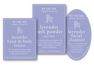 By The Sea packaging design by Laurel Black Design