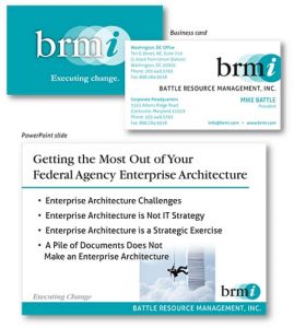 BRMI marketing materials by Laurel Black Design