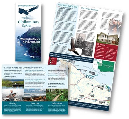 Clallam Bay brochure by Laurel Black Design